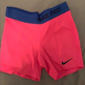 Nike pro shorts spandex dri fit